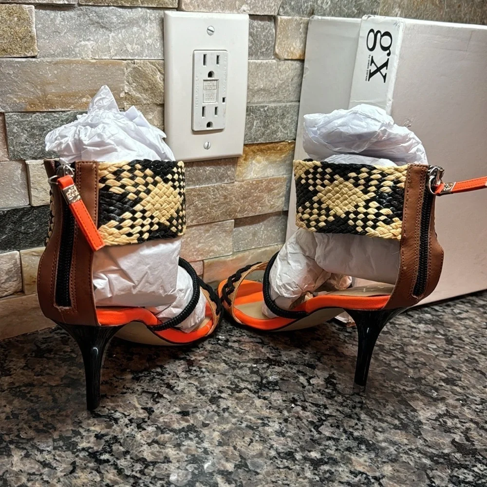GX Gwen Stefani heeled boho inspired sandal NIB 7.5